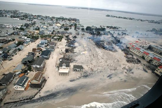 Aerial views of the damage caused by Hurricane Sandy to the New Jersey coast taken during a search and rescue mission by 1-150 Assault Helicopter Battalion, New Jersey Army National Guard, Oct. 30, 2012.  (U.S. Air Force photo by Master Sgt. Mark C. Olsen/Released)