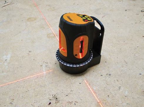 The Johnson 40-6602 has three vertical beams - two more than the other lasers tested. In addition to projecting plumb and level lines onto walls, it can project square layout onto the floor.