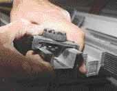 The clips reduce transmission of low-frequency acoustic waves that would otherwise pass into the structure. They come in several versions; some receive resilient channel.