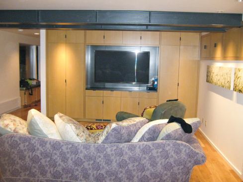 . . . and the media room, which were completed by the GC.