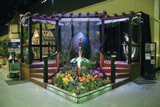 Dr. Decks LLC designed and built this deck, called "Alien on Vacation," for the 2013 Northwest Flower and Garden Show in Seattle. 