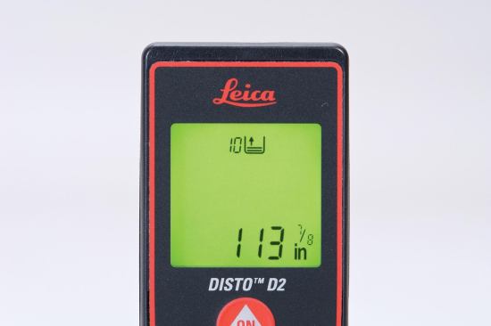 Memory. Lasers with memory store measurements even while the power is off. Nine can store the last five to 50 dimensions or results in order. The Bosch GLM 80, Stanley TLM 330, and Leica Disto E7300 and E7400x let you delete the memory so you can start a new list. Except for the Leica E7300, these also store complete calculations, as does the Spectra Precision QM55.