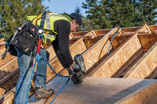 Anchors need to be strong enough to support 5,000-pound loads, so they must be securely fastened to framing.