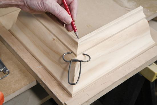 Using a corner mockup to lay out outside corners,