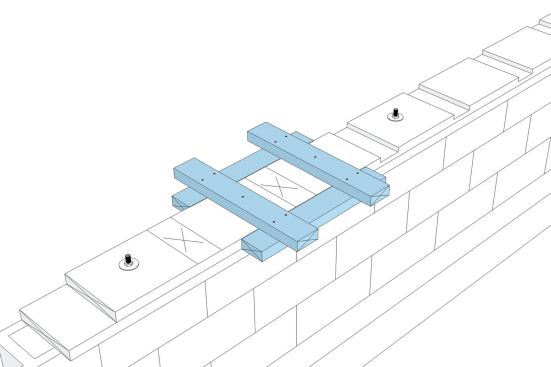 To accurately guide the router, I built a simple jig out of four short lengths of 2x4s.