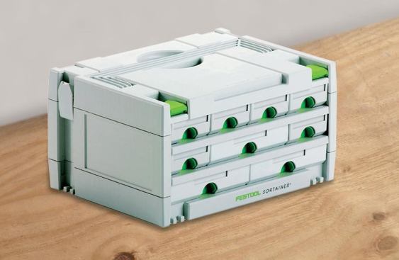 Another variation of the Systainer is the Sortainer, a modular box with drawers.