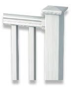 Figure 16. A vinyl railing by CertainTeed, Edgewood is claimed to have a surface that mimics painted wood.