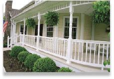 Figure 17. With the goal of fast installation, Royal Outdoor Products’ railing uses a fastener-free connection between the balusters and the railing.