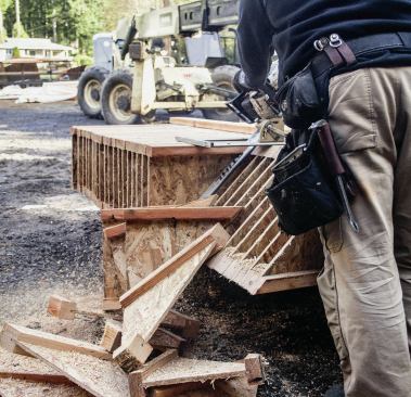 ... and tail cut for the eaves.