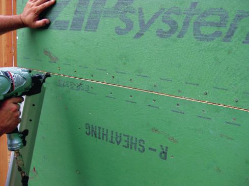 We hammered flush any nails standing proud in the field, but avoided this at the edges where hammering can compress the foam.