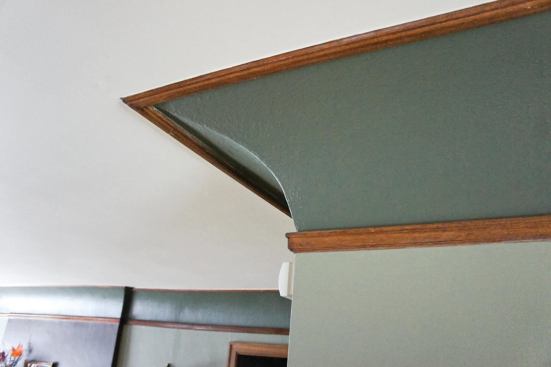 The ceilings in the original house had an interesting cove detail that the homeowners wanted to duplicate in their new addition.