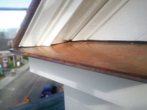 When the trim went back on the building, original detailing was followed as closely as possible based on archival photos and the trim that was removed.