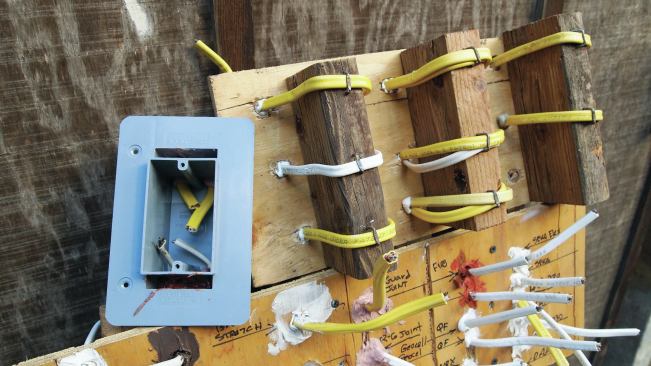 ... the author applied multiple samples to test boards assembled from plywood, framing lumber, and sections of nonmetallic sheathed cable.