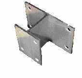 Figure 7. The Maine Deck Bracket is an option that works well on log homes.