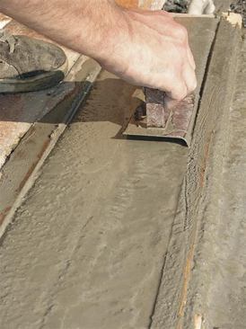 Edging is a multi­step process that’s repeated each time the slab is floated or troweled.