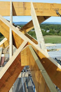 He cut them on site.