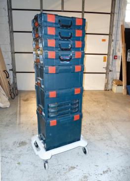 Bosch also offers a four-wheel flat similar to a mover's dolly.