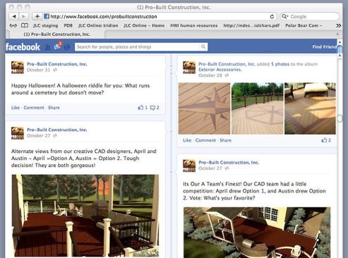 Social media is a great way to get other people talking about your company.