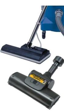 Traditionally, contractors have vacuumed without using rotating brushes (beater bars), but the RRP requires them for carpet-cleaning. Electric beater-bar accessories (top) contain their own motors and are powerful but expensive. Turbo models (above) are lighter and more economical; they're driven by the air moving through the hose.