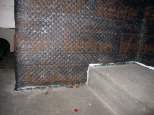 ... and finally, install the rainscreen material.