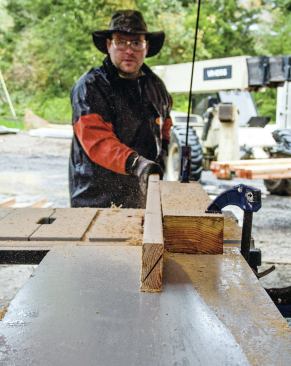 Having to cut a birdsmouth complicates things, and adds much more time than it takes for us to rip beveled strips on a table saw.