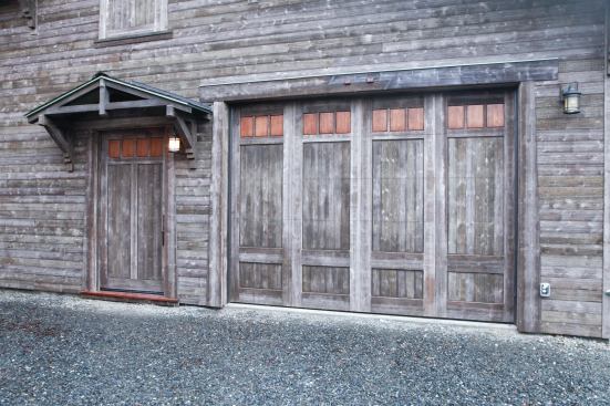 The assembled door is easily operated by one person, thanks to the commercial-style coil spring counterweight mechanism.