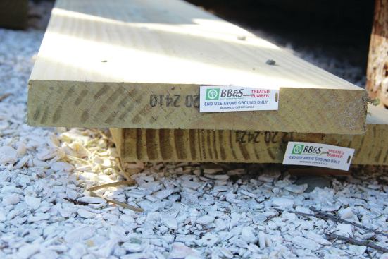 Each stick of treated lumber has a label that identifies the chemical formulation that it has been treated with. Retention levels for different formulas and different uses are established by the AWPA or by code evaluation reports, such as ICC-ES reports.