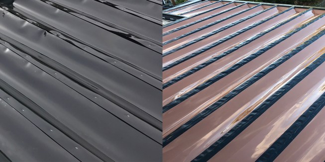 Trex RainEscape is offered in black and brown to blend with deck boards.