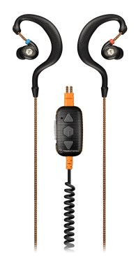 ToughTested Jobsite noise-reducing earbuds with mic and volume control.