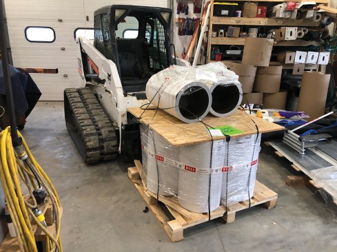 Prefalz painted aluminum coil stock comes in 500mm and 650mm widths.