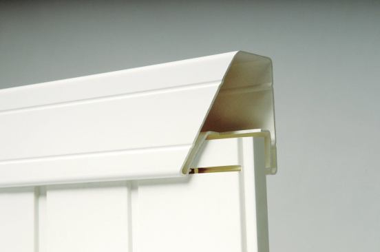 Universal Forest Products' Amarroso privacy panels snap into rails. No glue or fasteners are required.