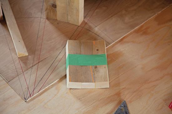 I glued up the required eight ends in short order—low-tech masking tape provided sufficient clamping power.