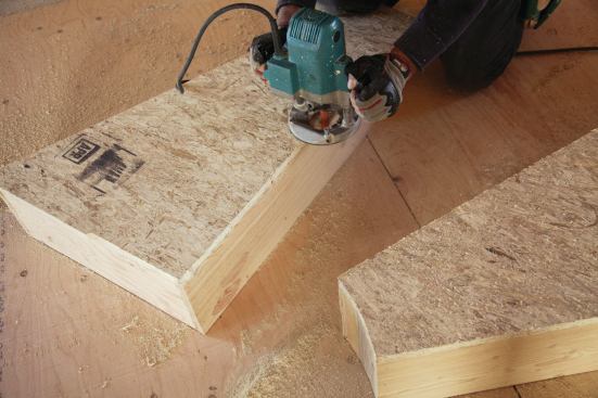 I routed the tops flush with the sides using a straight pattern-bit.