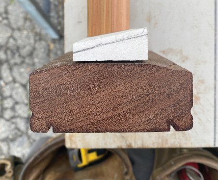 The author made mock-ups of the bottom rail ...