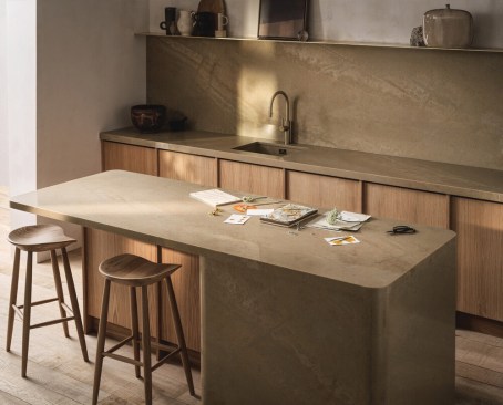 Caesarstone Icon surfaces contain recycled materials and almost no silica.