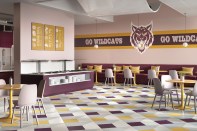 Slip-resistant vinyl composition tile